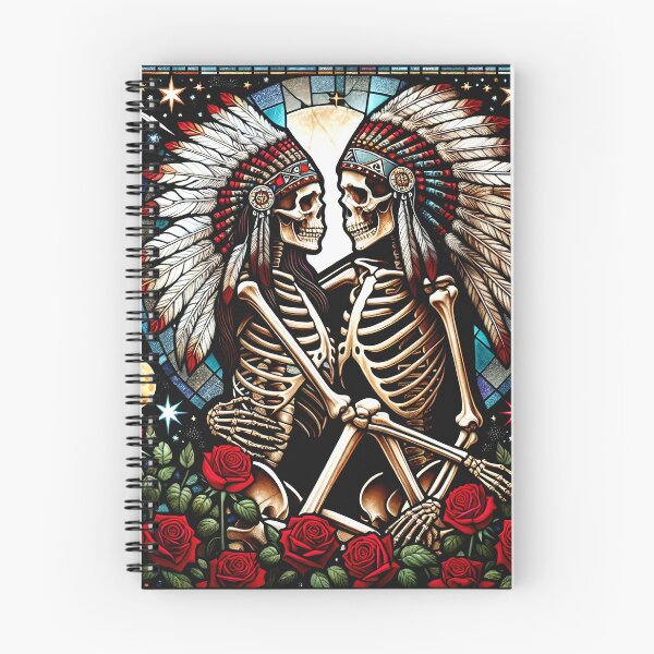 Item preview, Native American Skeletons Love Each Other designed and sold by HippieFarms11.