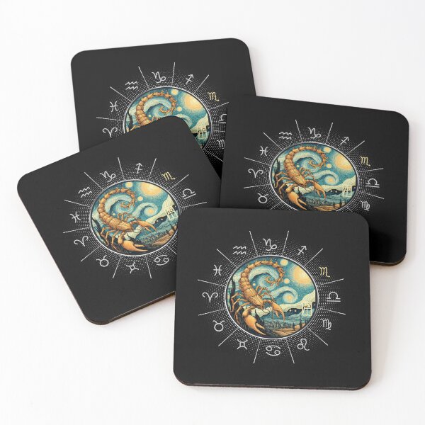 Item preview, ZODIAC Scorpio - Astrological SCORPIO - SCORPIO - ZODIAC sign - Van Gogh style - 2 designed and sold by ArtProjectShop.