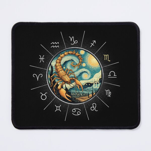 Item preview, ZODIAC Scorpio - Astrological SCORPIO - SCORPIO - ZODIAC sign - Van Gogh style - 2 designed and sold by ArtProjectShop.