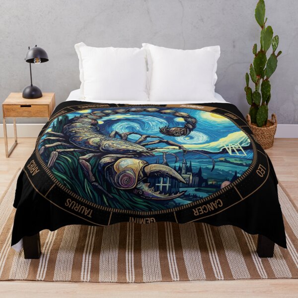 Item preview, ZODIAC Scorpio - Astrological SCORPIO - SCORPIO - ZODIAC sign - Van Gogh style - 4 designed and sold by ArtProjectShop.