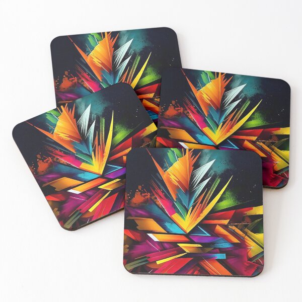 Item preview, colorful abstract background designed and sold by Made-by-Gus.