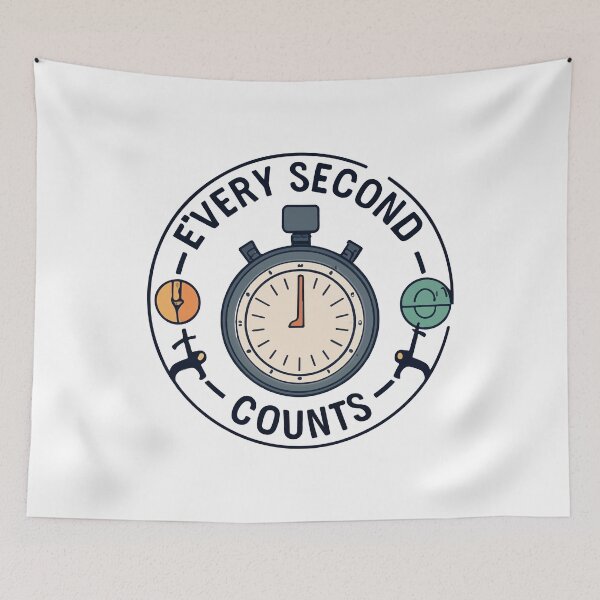 Item preview, Triathlon Stopwatch - Every Second Counts designed and sold by NiftyWrx.