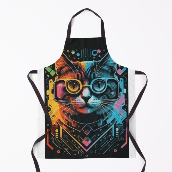 Item preview, programmer cat designed and sold by PatronesKawai.