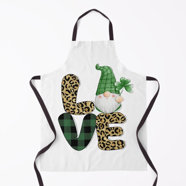 Item preview, St. Patricks Day Love Leopard Gnome designed and sold by svgbyartchili.