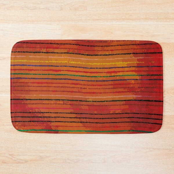 Item preview, Orange mexican rebozo vibrant serape blanket boho chic decor designed and sold by T-Mex.