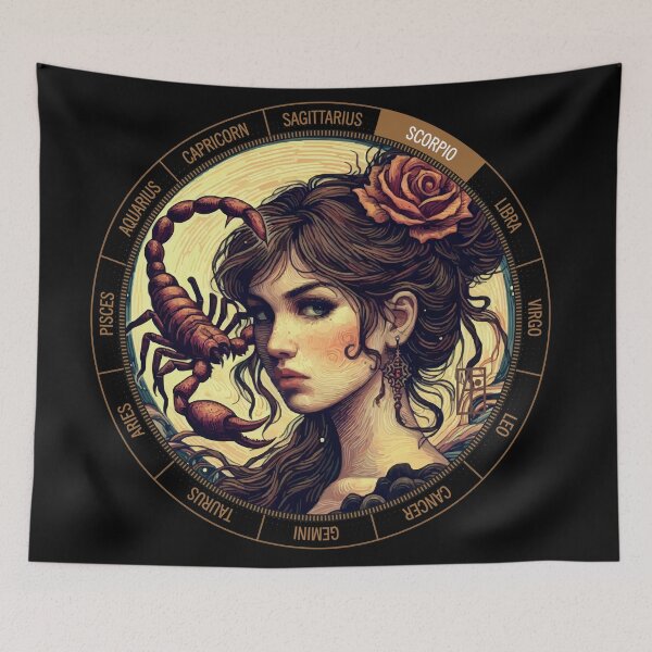 Item preview, ZODIAC Scorpio - Astrological SCORPIO - SCORPIO - ZODIAC sign - Van Gogh style - 10 designed and sold by ArtProjectShop.