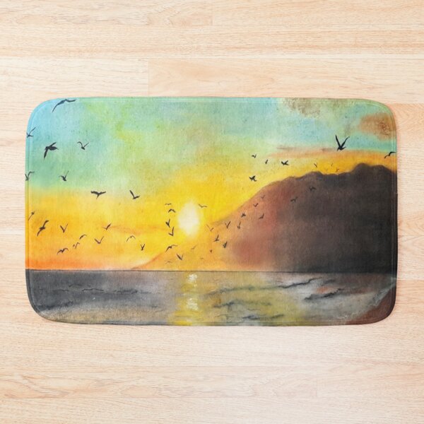 Item preview, "Envolée d'oiseaux au couchant" (= Bird flight at sunset) designed and sold by Isa-Isarielle.