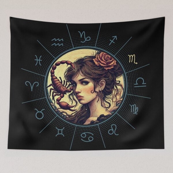 Item preview, ZODIAC Scorpio - Astrological SCORPIO - SCORPIO - ZODIAC sign - Van Gogh style - 12 designed and sold by ArtProjectShop.