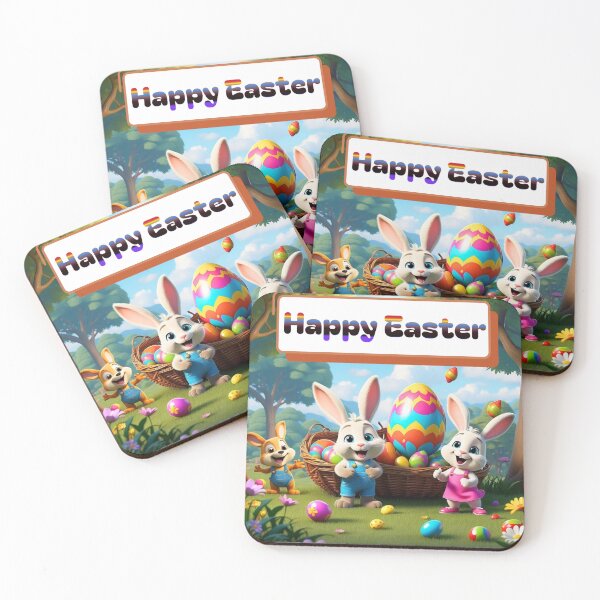 Item preview, Happy Easter Rabbit designed and sold by RoseAIArtRhythm.