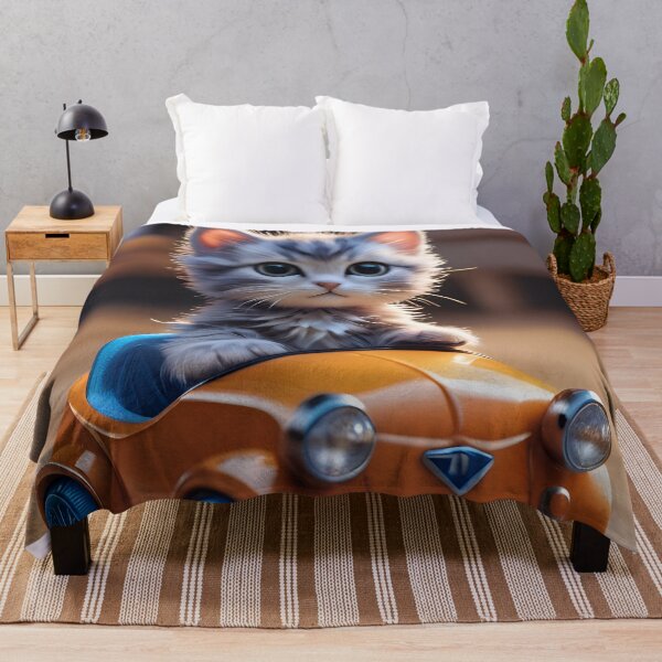 Artikelvorschau, Cute Kitty Cat In A Toy Car entworfen und verkauft von TheArtOfPat.