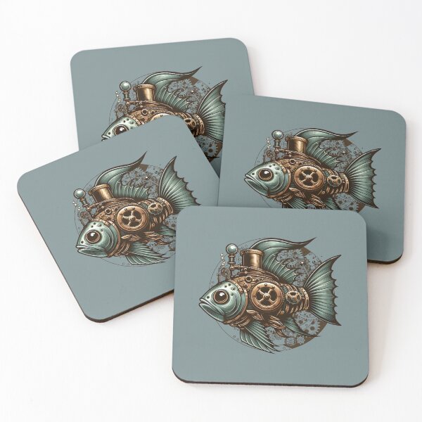 Item preview, Steampunk Fish Vintage Retro Style designed and sold by MusesWhispers.
