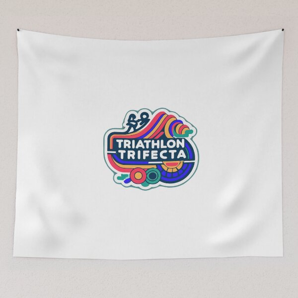 Item preview, Triathlon Trifecta Geometric Pattern Design designed and sold by NiftyWrx.