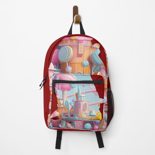 Item preview, Joy factory graphic illustration with a colorful sweets factory designed and sold by SweetLimeShop.
