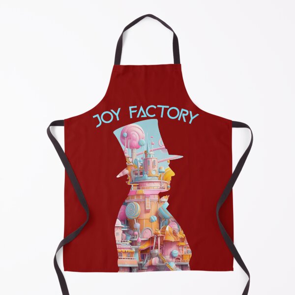 Item preview, Joy factory graphic illustration with a colorful sweets factory designed and sold by SweetLimeShop.