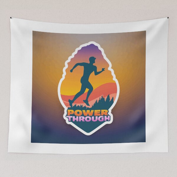 Item preview, Power Through Triathlon Sunrise Motivational Design designed and sold by NiftyWrx.