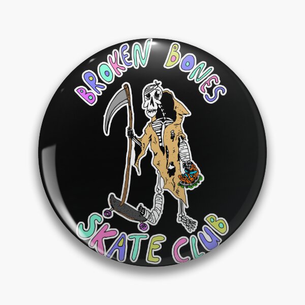 Item preview, Broken Bones Skate Club skating grim reaper designed and sold by Michael Stewart.