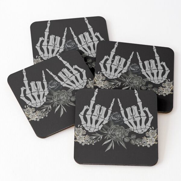 Item preview, skull  nu gothhands with roses designed and sold by SKULLARTISTRY.
