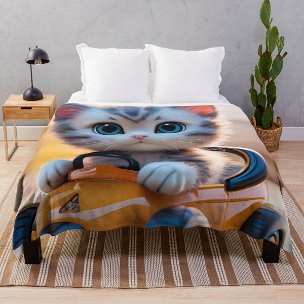 Artikelvorschau, Cute Kitty Cat In A Toy Car entworfen und verkauft von TheArtOfPat.