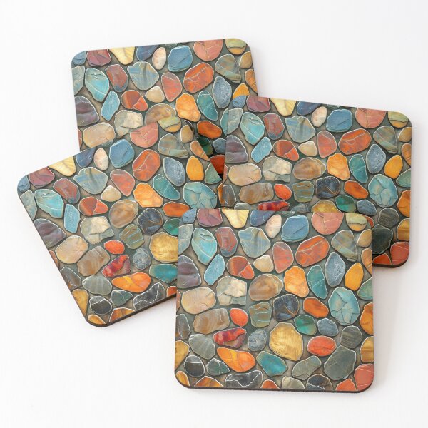 Item preview, Stony Serenity: Warm Mosaic designed and sold by Visual-Elixir.