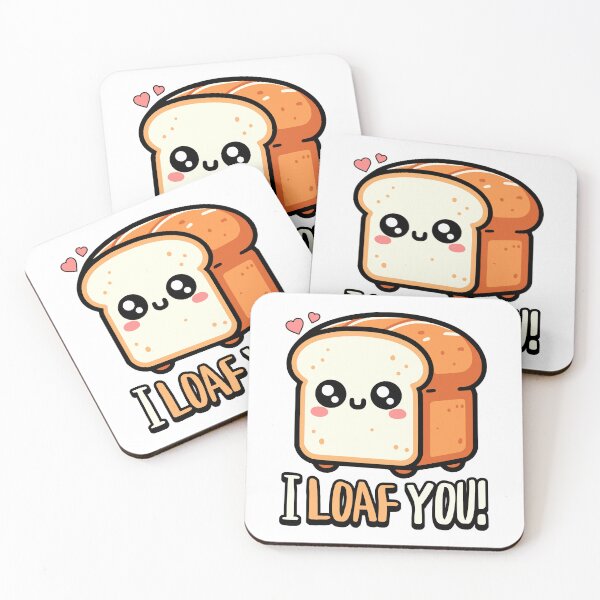 Item preview, I Loaf You! Cute Bread Pun designed and sold by PMCreative.
