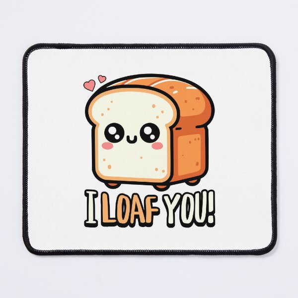 Item preview, I Loaf You! Cute Bread Pun designed and sold by PMCreative.