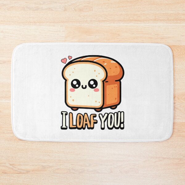 Item preview, I Loaf You! Cute Bread Pun designed and sold by PMCreative.