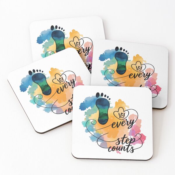 Item preview, Watercolor Footprint & Heartbeat - Every Step Counts designed and sold by NiftyWrx.