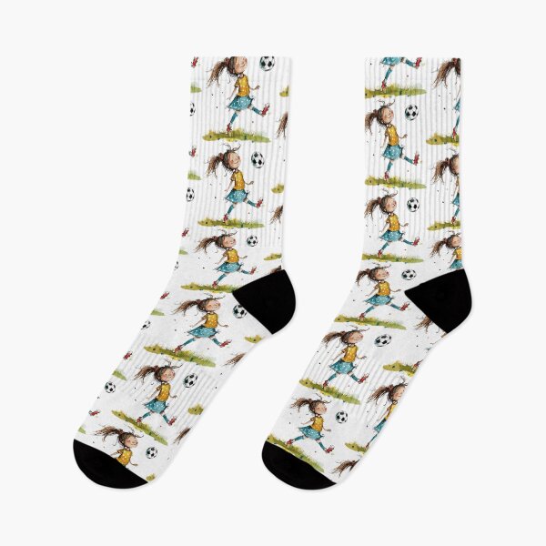 Item preview, Little Girl Playing Soccer designed and sold by Liededrom..