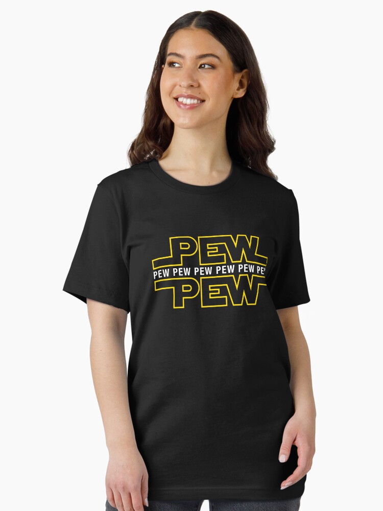 Imagen 2 de 7, Camiseta esencial con la obra Pew Pew Pew, diseñada y vendida por Purakushi.