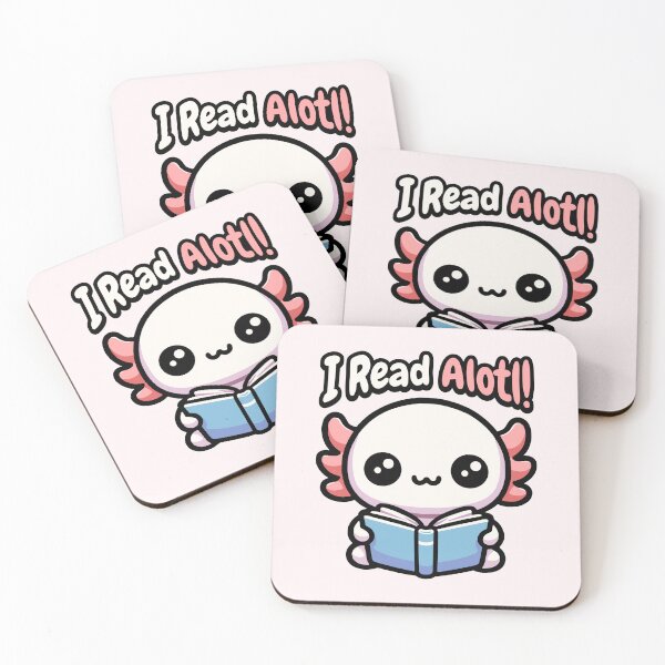 Item preview, I Read Alotl! Cute Axolotl Pun designed and sold by PMCreative.