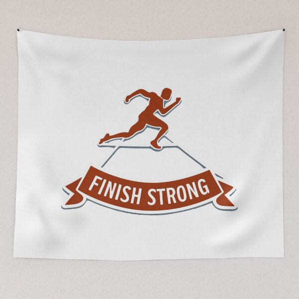 Item preview, Finish Strong Runner Silhouette designed and sold by NiftyWrx.