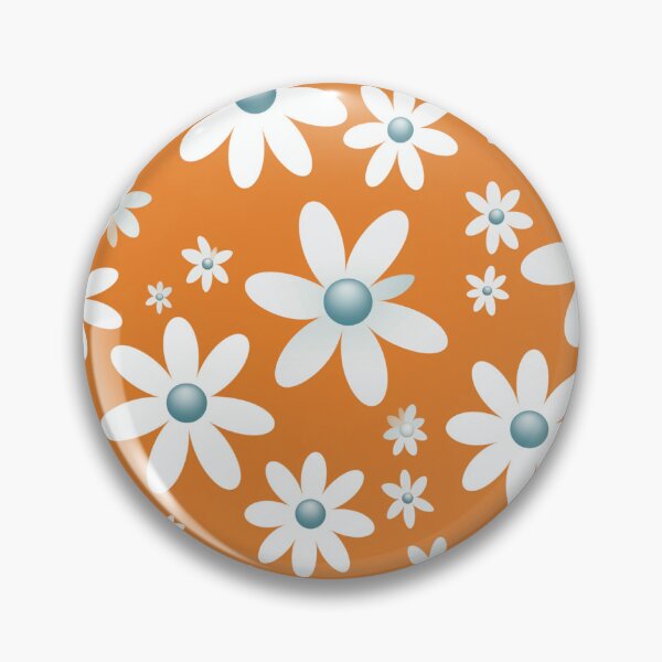 Item preview, Orange White Flower Pattern Spring Aesthetic Marguerite Blasingame Jan Berenstain designed and sold by SMARTKIT  DESIGNAGENCY.
