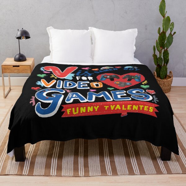 Item preview, V es para videojuegos Jugador divertido del día de San Valentín designed and sold by MizoX7.