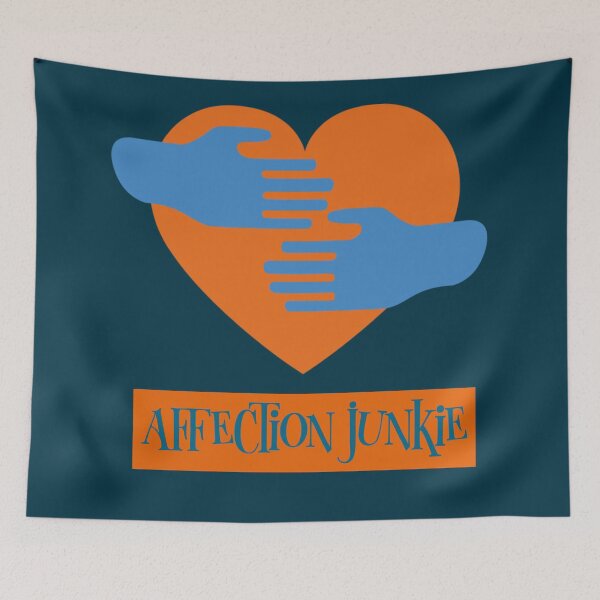 Item preview, Affection junkie graphic illustration the hands hugging heart designed and sold by SweetLimeShop.