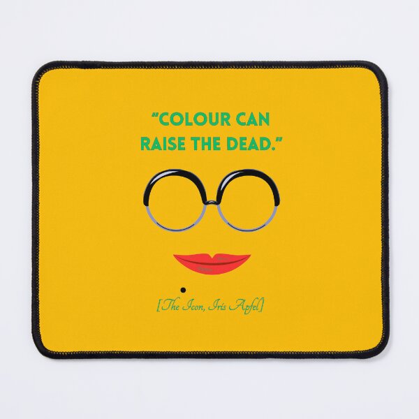 Artikelvorschau, Respektieren! Die Ikone, Iris Apfel, berühmte Zitate von Iris Apfel entworfen und verkauft von coloursforkids.