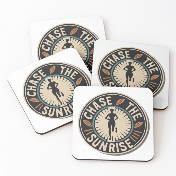 Item preview, Chase the Sunrise - Retro Runner's Motivation designed and sold by NiftyWrx.