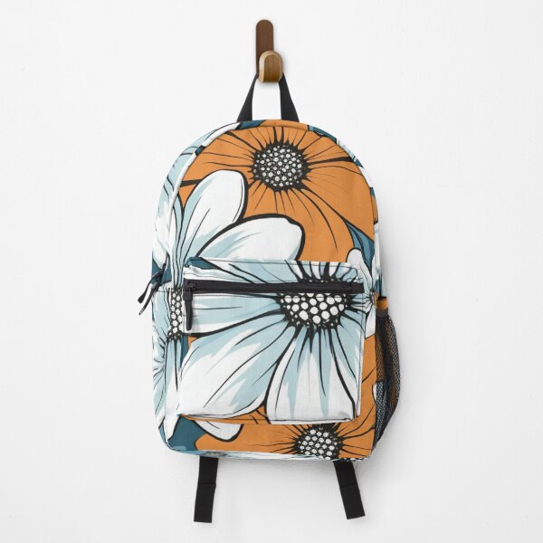 Item preview, Orange White Flower Pattern Spring Aesthetic Marguerite Blasingame Jan Berenstain designed and sold by SMARTKIT DESIGNAGENCY.