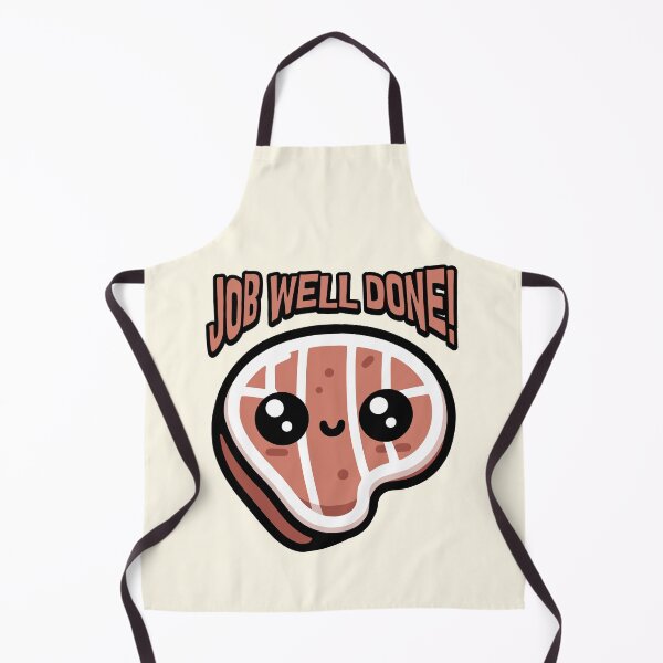 Item preview, Job Well Done! Cute Well Done Steak Pun designed and sold by PMCreative.