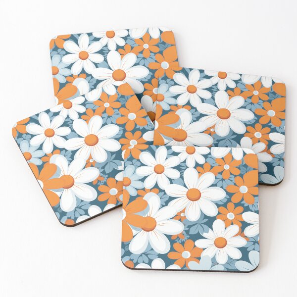 Item preview, Orange White Flower Pattern Spring Aesthetic Marguerite Blasingame Jan Berenstain designed and sold by SMARTKIT  DESIGNAGENCY.