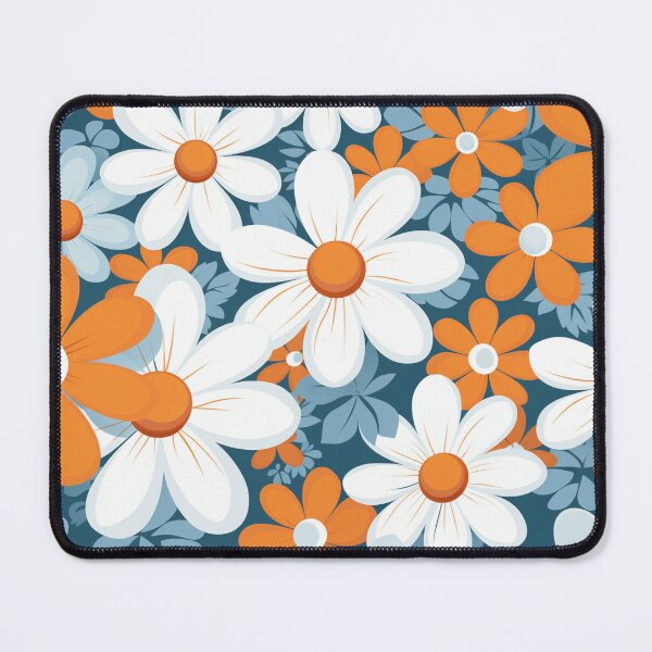 Item preview, Orange White Flower Pattern Spring Aesthetic Marguerite Blasingame Jan Berenstain designed and sold by SMARTKIT DESIGNAGENCY.