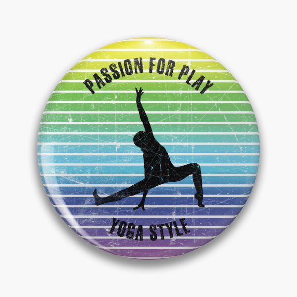 Item preview, Black silhouette of a woman in yoga pose against the background of rainbow stripes designed and sold by HarridanCreates.
