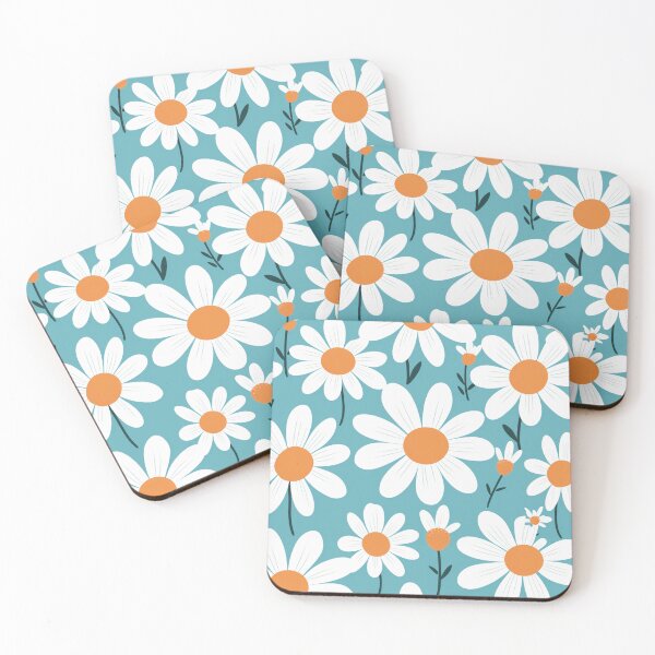Item preview, Orange White Flower Pattern Spring Aesthetic Marguerite Blasingame Jan Berenstain designed and sold by SMARTKIT  DESIGNAGENCY.
