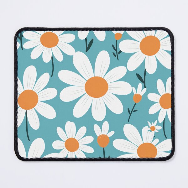 Item preview, Orange White Flower Pattern Spring Aesthetic Marguerite Blasingame Jan Berenstain designed and sold by SMARTKIT DESIGNAGENCY.