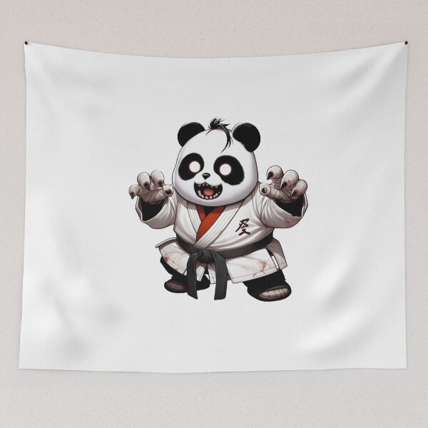 Item preview, Horror Panda BJJ Fighter  designed and sold by Martial-Art-23.