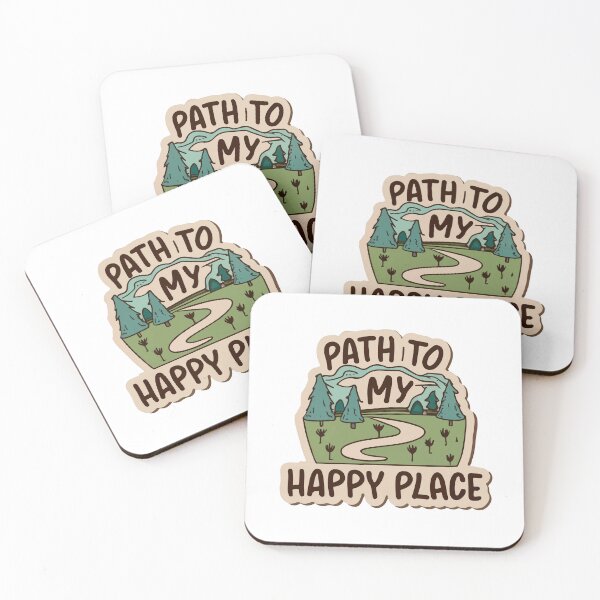 Item preview, Path to My Happy Place - Runner's Trail Illustration designed and sold by NiftyWrx.