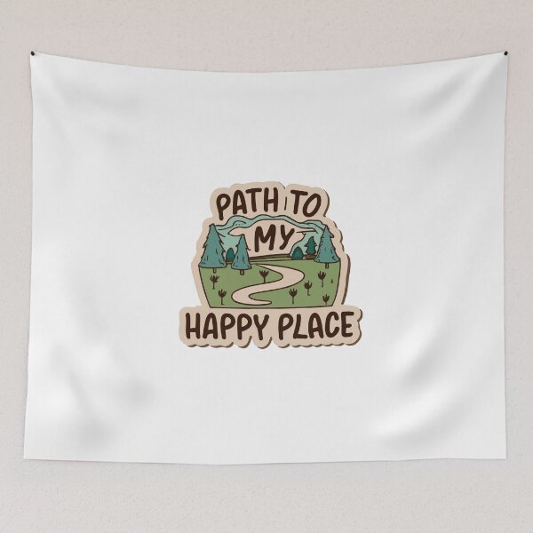 Item preview, Path to My Happy Place - Runner's Trail Illustration designed and sold by NiftyWrx.