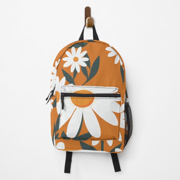 Item preview, Orange White Flower Pattern Spring Aesthetic Marguerite Blasingame Jan Berenstain designed and sold by SMARTKIT DESIGNAGENCY.
