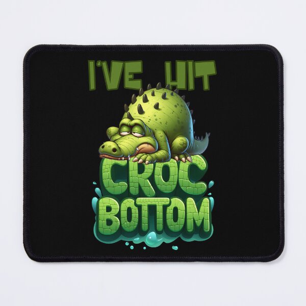 Item preview, I've Hit Croc Bottom Funny Crocodile Cartoon designed and sold by André Botes.