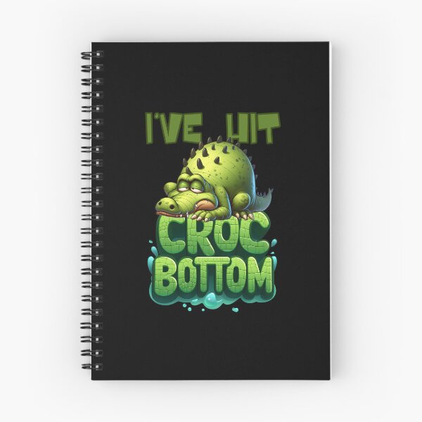 Item preview, I've Hit Croc Bottom Funny Crocodile Cartoon designed and sold by André Botes.