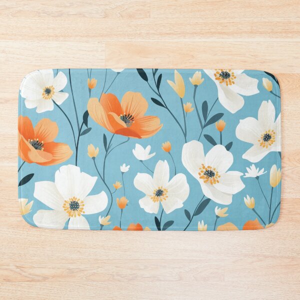 Item preview, Orange White Flower Pattern Spring Aesthetic Marguerite Blasingame Jan Berenstain designed and sold by SMARTKIT  DESIGNAGENCY.